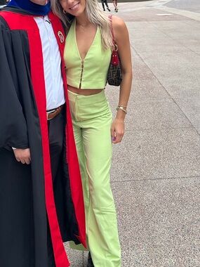 Zara Mint Green Halter Crop Top